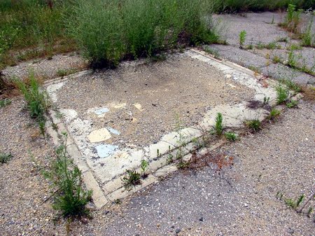 Starlite Drive-In Theatre - Ticket Booth Foundation - Photo From Water Winter Wonderland (newer photo)